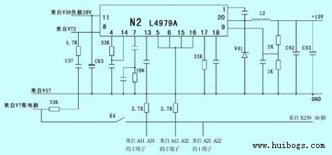 圖1　集成塊N2的相關(guān)電路